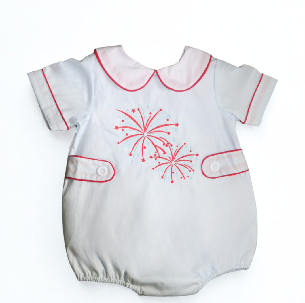 Fourth of July Firework Embroidery Bubble