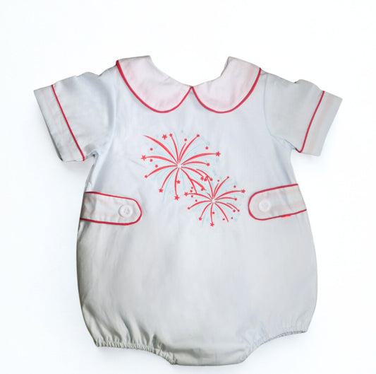 Fourth of July Firework Embroidery Bubble